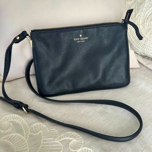 Black Kate Spade Soft Leather Crossbody